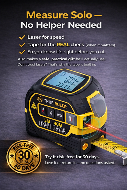 True Ruler™ — The Ultimate 3-in-1 Tool